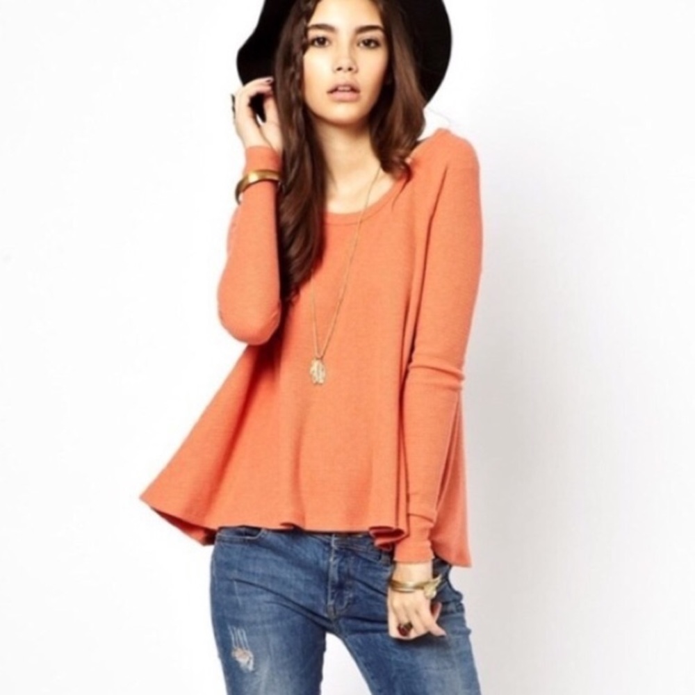Free people rockabilly thermal swing top x-small